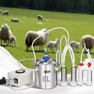Goat Milking Machine Goat Milker 6 L 304 Stainless Steel Bucket for Cows