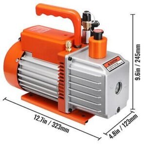 VEVOR 5 CFM Vacuum Pump Air Conditioning Vacuum Pump 2 Stage Rotary Vane HVAC - Image 8
