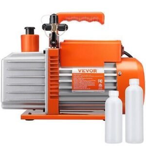 VEVOR 5 CFM Vacuum Pump Air Conditioning Vacuum Pump 2 Stage Rotary Vane HVAC - Image 9
