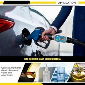 Turbine Digital Diesel Fuel Flow Meter Oval Gear Flow Gauge BSPT/NPT 1" 200L/MIN - Image 2