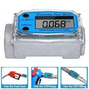 Turbine Digital Diesel Fuel Flow Meter Oval Gear Flow Gauge BSPT/NPT 1" 200L/MIN - Image 6