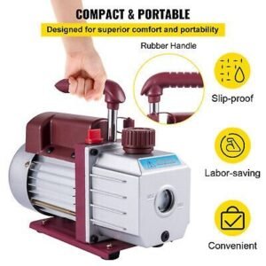 4.5 CFM Single-Stage Rotary Vacuum Pump HVAC/Auto AC 4.5CFM 1/3HP 1/4"ACME inlet - Image 6