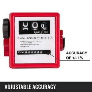 GPM Mechanical Fuel Flow Meter 3-Digital Fuel Transfer Meter 50 PSI - Image 5