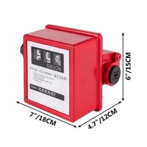GPM Mechanical Fuel Flow Meter 3-Digital Fuel Transfer Meter 50 PSI - Image 8