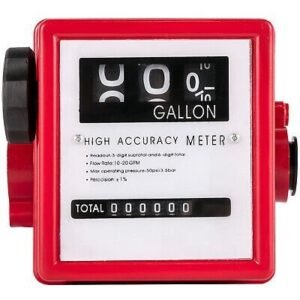 GPM Mechanical Fuel Flow Meter 3-Digital Fuel Transfer Meter 50 PSI - Image 10