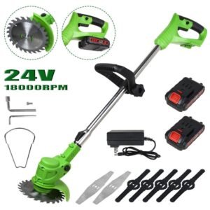 1000W Cordless Weed Eater Electric Brush Cutter Lawn Edger Grass String Trimmer - Image 2