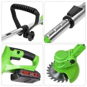 1000W Cordless Weed Eater Electric Brush Cutter Lawn Edger Grass String Trimmer - Image 11