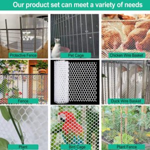 40x300cm Plastic Chicken Wire Fence Mesh Hexagonal Fencing Wire for Gardening - Image 6