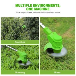 1000W Cordless Weed Eater Electric Brush Cutter Lawn Edger Grass String Trimmer - Image 20