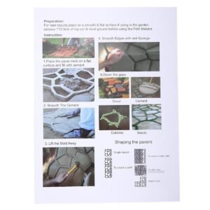 Walk Maker 45cm Driveway Paving Pavement Mold Patio Concrete Stepping Stone Path - Image 10