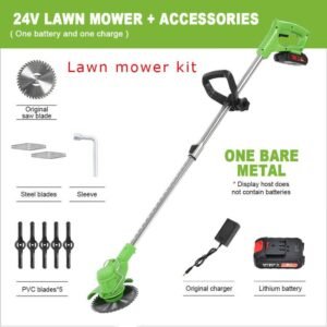 1000W Cordless Weed Eater Electric Brush Cutter Lawn Edger Grass String Trimmer - Image 4