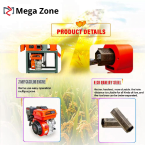 Rice Mill + Disc Mill w/ 7.5HP Gasoline Engine 6N2018X-9FC21-G - Image 11