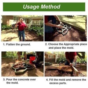 Garden Path Maker Mold DIY Paving Cement Brick Stone Road Concrete Mould - Image 4
