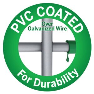 Fencing Garden Craft 24in H x 50ft L Green Vinyl Coated Steel Wire Fence - Image 10