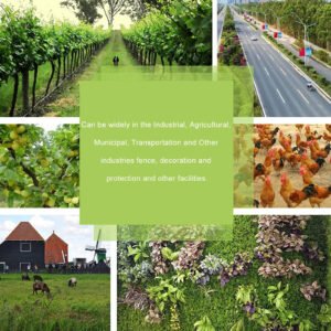 PP Coated Wire Mesh Fencing 3M x 0.5M Height Green Galvanised Garden Fence - Image 3