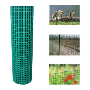 PP Coated Wire Mesh Fencing 3M x 0.5M Height Green Galvanised Garden Fence - Image 4