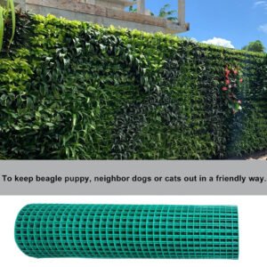 PP Coated Wire Mesh Fencing 3M x 0.5M Height Green Galvanised Garden Fence - Image 5