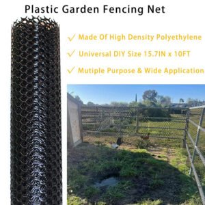40x300cm Plastic Chicken Wire Fence Mesh Hexagonal Fencing Wire for Gardening - Image 3