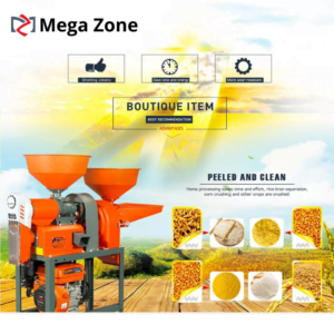 Rice Mill + Disc Mill w/ 7.5HP Gasoline Engine 6N2018X-9FC21-G - Image 13