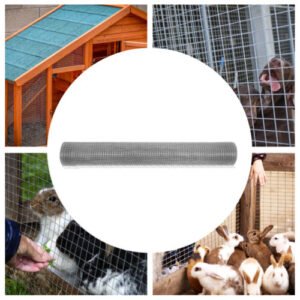 Hardware Cloth Galvanized Wire Welded Mesh Fence Roll+Gloves - Image 7