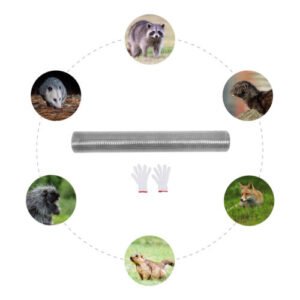 Hardware Cloth Galvanized Wire Welded Mesh Fence Roll+Gloves - Image 8