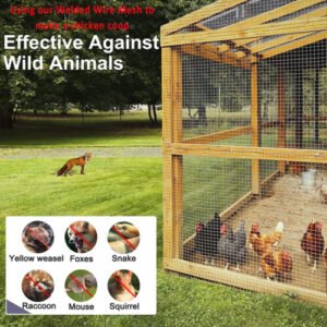 Hardware Square Metal Wire Roll Galvanized Welded Chicken Wire Mesh Fence - Image 9