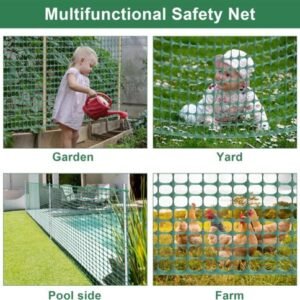 4 x 100FT Plastic Wire Mesh Fence Safety Snow Animal Barrier Fencing Netting - Image 5