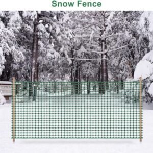 4 x 100FT Plastic Wire Mesh Fence Safety Snow Animal Barrier Fencing Netting - Image 8