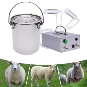 5L Portable Electric Dual Head Sheep Goat Milking Machine Cow Milker Vacuum Pump - Image 2