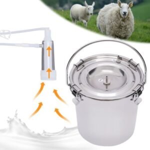 5L Portable Electric Dual Head Sheep Goat Milking Machine Cow Milker Vacuum Pump - Image 3
