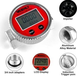 LCD Digital Turbine Flow Meter Fuel for Measuring Diesel Kerosene Gasoline - Image 3