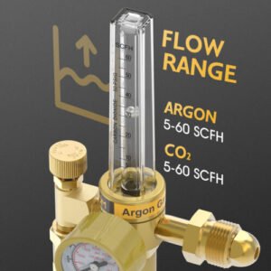 CO2 Argon Flow Meter Gas Regulator Gauge Mig Tig Welding Weld Regulator TIG MIG - Image 4