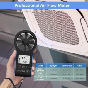 HoldPeak Handheld HVAC Anemometer, CFM Wind Speed Meter Air Flow Gauge Measuring - Image 2