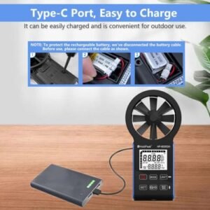 HoldPeak Handheld HVAC Anemometer, CFM Wind Speed Meter Air Flow Gauge Measuring - Image 3