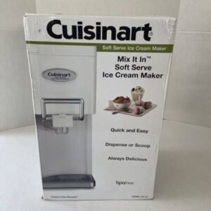 Cuisinart ICE-45 Soft Service Ice Cream Maker White NIB - Image 6
