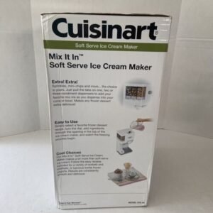 Cuisinart ICE-45 Soft Service Ice Cream Maker White NIB - Image 7