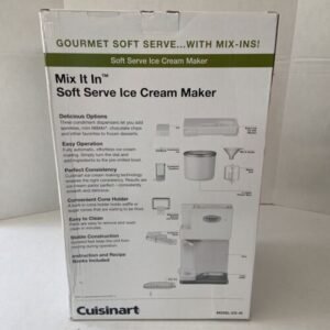 Cuisinart ICE-45 Soft Service Ice Cream Maker White NIB - Image 8