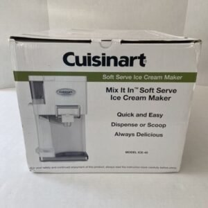 Cuisinart ICE-45 Soft Service Ice Cream Maker White NIB - Image 10