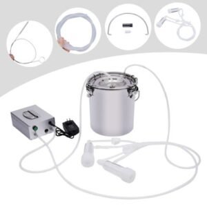5L Portable Electric Dual Head Sheep Goat Milking Machine Cow Milker Vacuum Pump - Image 17