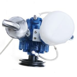 Portable Vacuum Pump Cow Goat Milking Machine Milker Bucket Tank Barrel 250L/min - Image 2