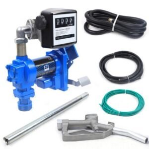 20 GPM 265W Diesel Gasoline Fuel Transfer Pump with Oil Meter Anti-Explosive New - Image 11