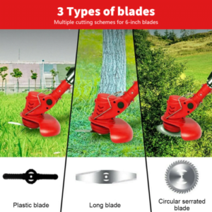 Cordless Electric Weed Lawn Eater Edger Yard Grass String Trimmer Cutter mower - Image 2