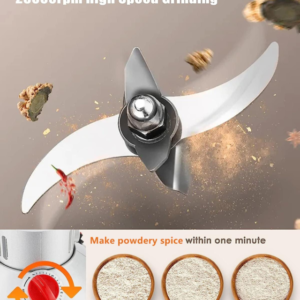 300G Electric Grain Mill Grinder Safety Upgraded Spice Grinder Pulverizer Stainl - Image 3