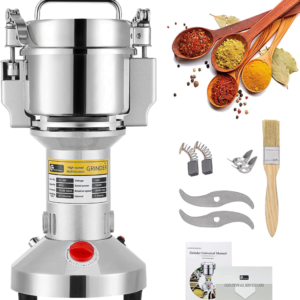 300G Electric Grain Mill Grinder Safety Upgraded Spice Grinder Pulverizer Stainl