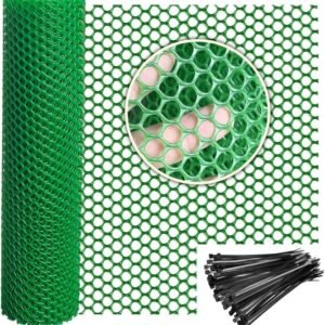 Plastic Chicken Wire Fencing Wire Mesh 16inc x 20 ft Poultry Black, White, Green - Image 12