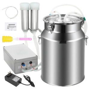 10L Milking Machine Electric Milker for Cow with Bucket Automatic Portable Plug- - Image 2