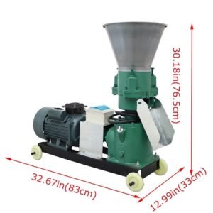 220V 8mm 12mm Feed Pellet Mill Machine 3Rollers Feed Granulator 200kg/h Zoo Farm - Image 2