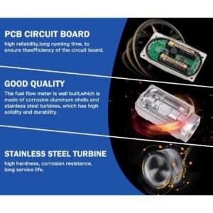 1in Flow Meter- Turbine Flow Meter Digital- Fuel Flow Meter- Pump Flow Meter - Image 3