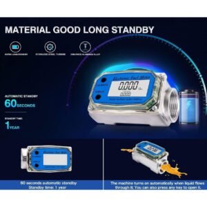1in Flow Meter- Turbine Flow Meter Digital- Fuel Flow Meter- Pump Flow Meter - Image 4