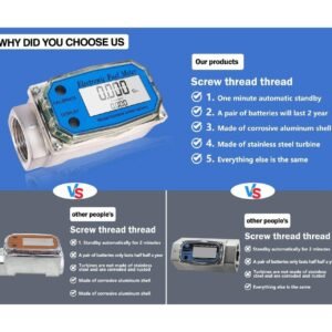 1in Flow Meter- Turbine Flow Meter Digital- Fuel Flow Meter- Pump Flow Meter - Image 5